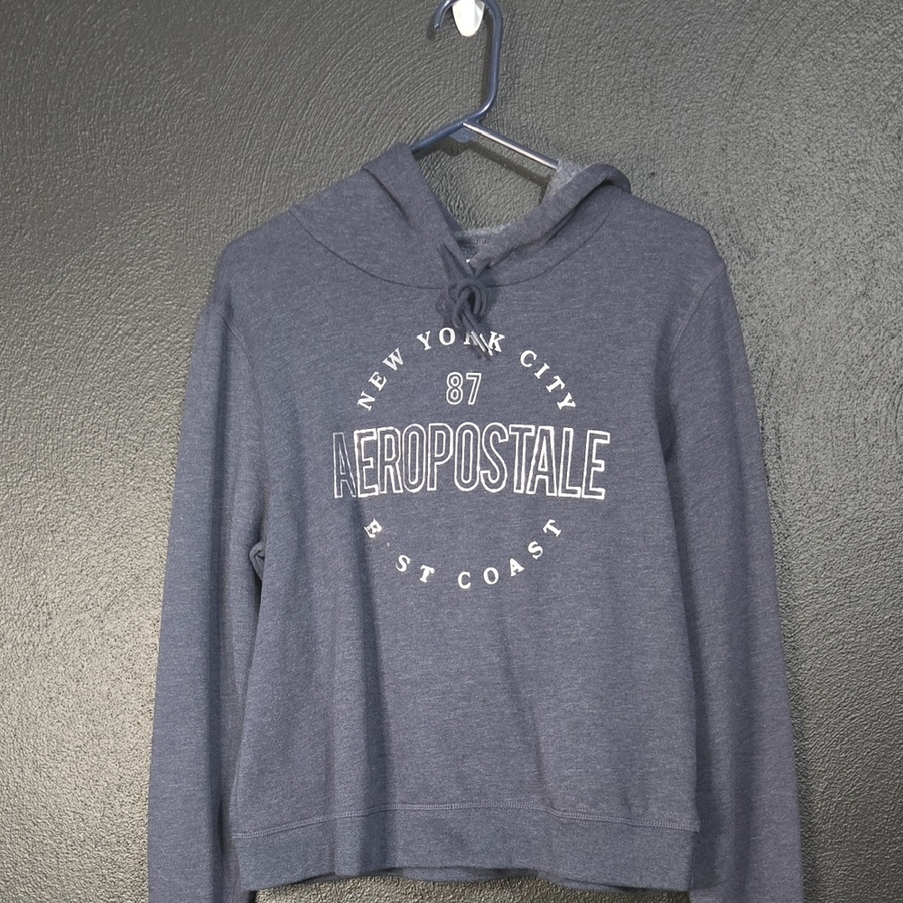 Aeropostale Women's Blue Hoodie Sweater